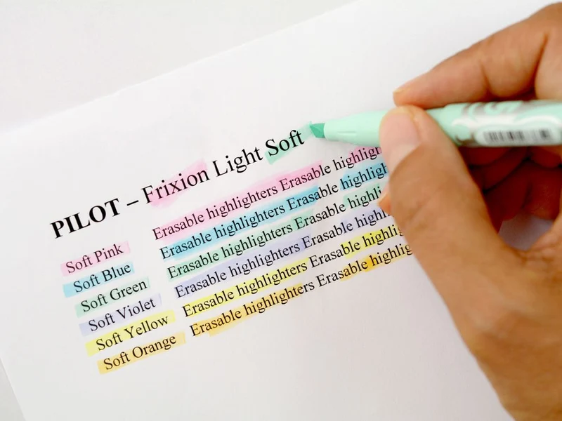 Pilot - FriXion Light Soft - Highlighter pen - Yellow Pink Blue - Medium Tip - 3 Pack
