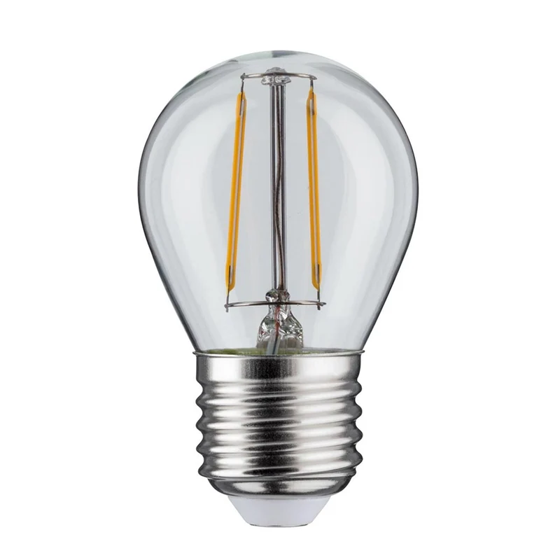 E27 2,6W LED Tropfen Filament 2700K Klar