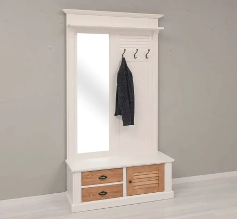 Casa Padrino Garderobe im Landhausstil, 121 x 41 x 210 cm