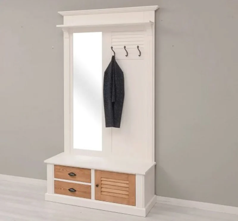 Casa Padrino Garderobe im Landhausstil, 121 x 41 x 210 cm