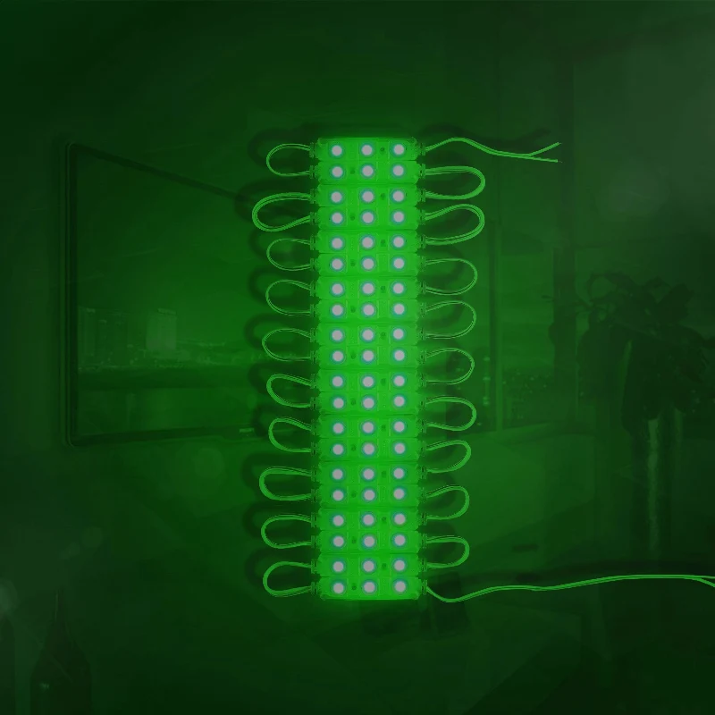 10x LED Module 12V Grün IP65 Ideal für Werbeschilder ~1749
