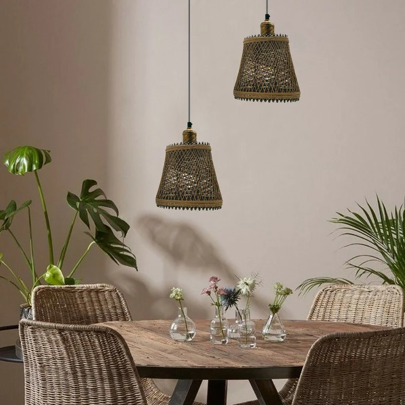 Industrielle Vintage Deckenlampe – Retro E27 Pendelleuchte mit Käfig-Design Kronleuchter~1506
