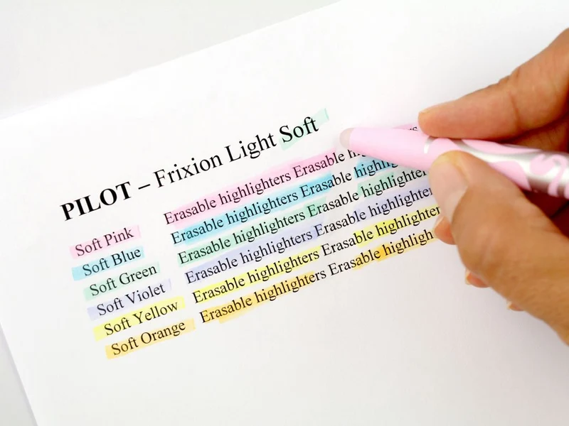 Pilot - FriXion Light Soft - Highlighter pen - Soft Pastel Pink - Medium Tip