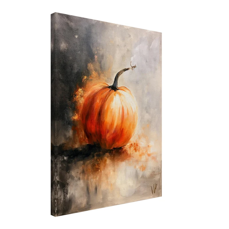Kürbis im Herbstlicht Leinwand