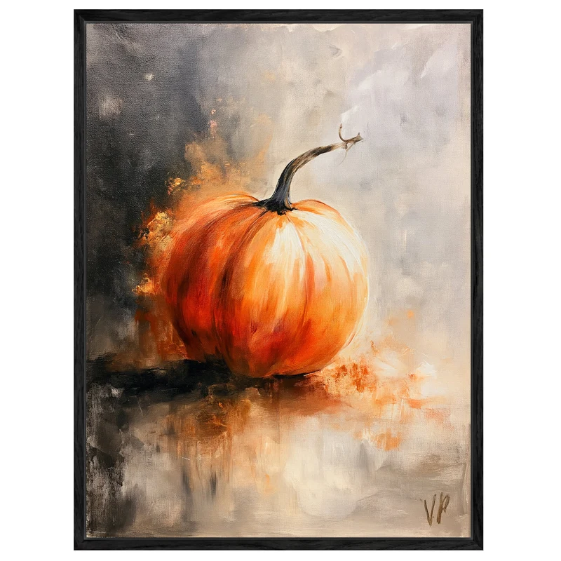 Kürbis im Herbstlicht Leinwand
