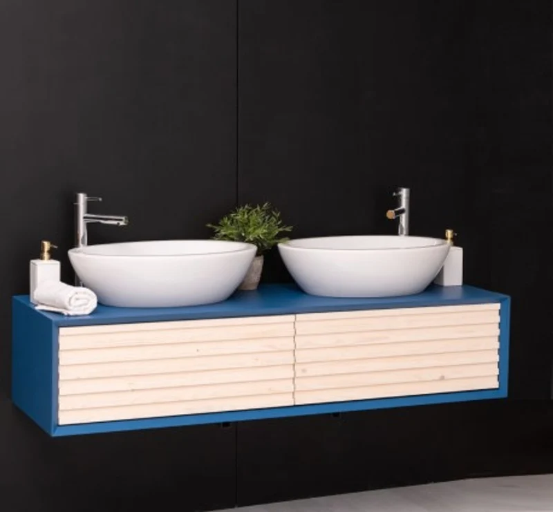 Casa Padrino Waschtisch im Landhausstil mit 2 Schubladen, 150 x 50 x 33 cm