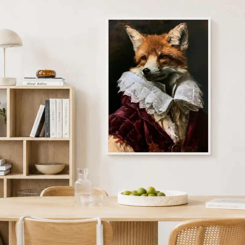 Fuchs im Barockgewand Poster