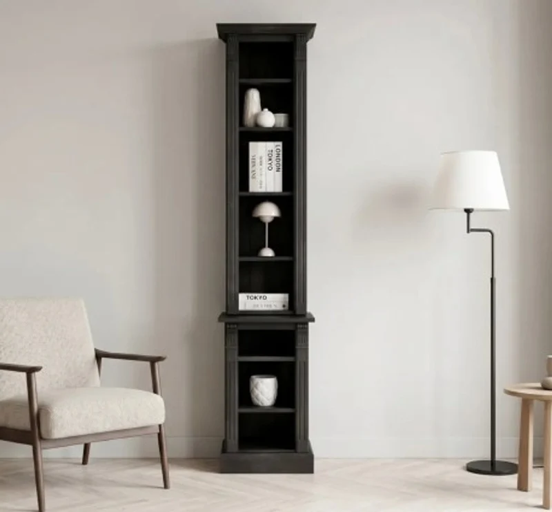 Casa Padrino Bücherregal im Landhausstil, 53 x 40 x 230 cm