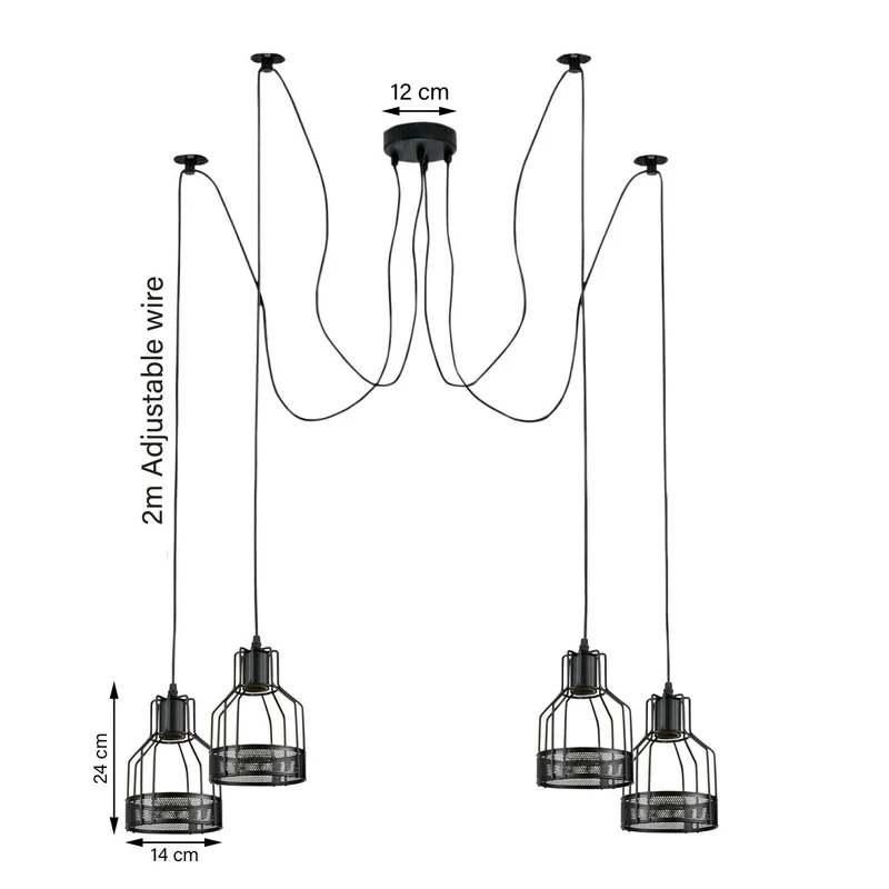 Spinnenlampe Pendelleuchte flammig Fur Schlafzimmer~1886