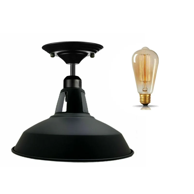 Retro lampenschirme Ø 30cm Kurvig für led-deckenleuchten~1590