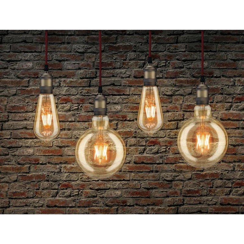 E27 2,7W LED Globe 3er Bündel 1700K Gold