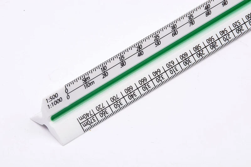 Helix 300Mm Metric Triangular Scale Ruler