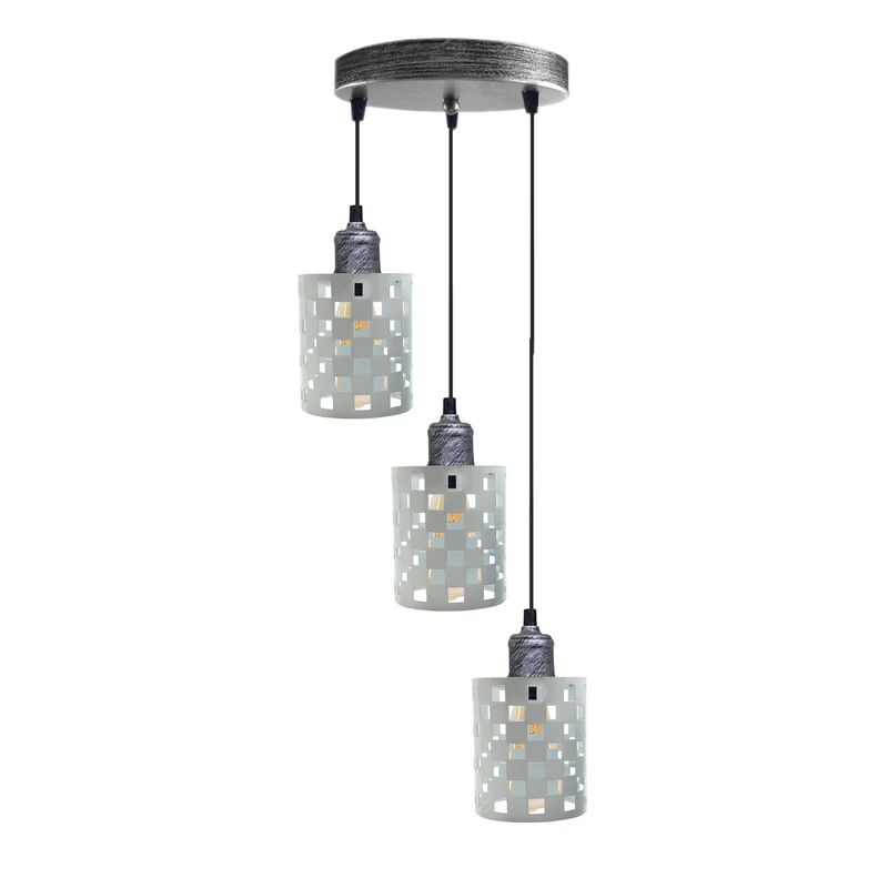 Moderne industrielle Vintage Pendelleuchte aus Metall Día Hollow Hanging Craft Pendelleuchte~1848