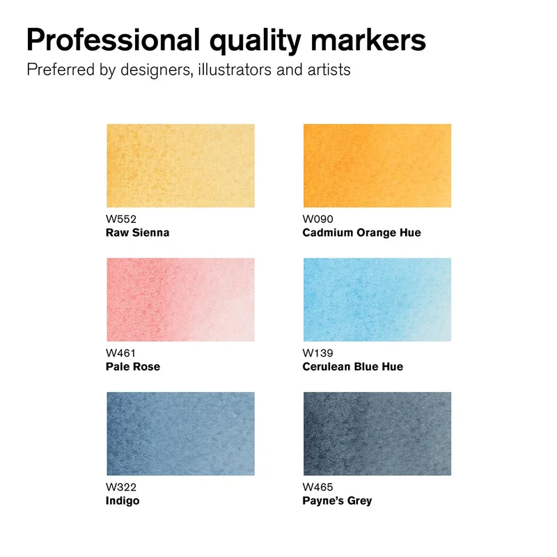 Winsor and Newton - Promarker Watercolour 6 Set - Sky Tones