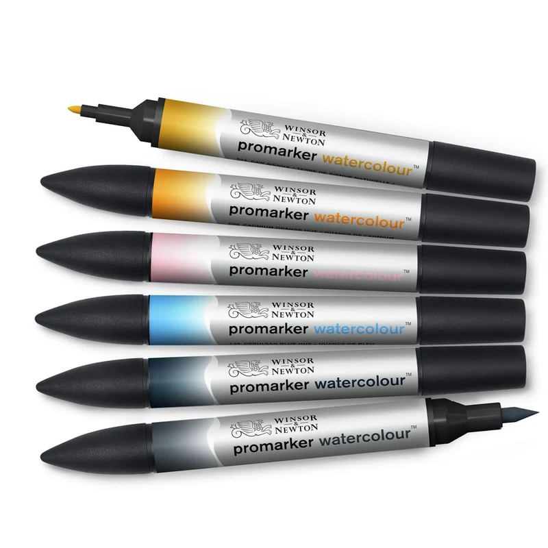 Winsor and Newton - Promarker Watercolour 6 Set - Sky Tones