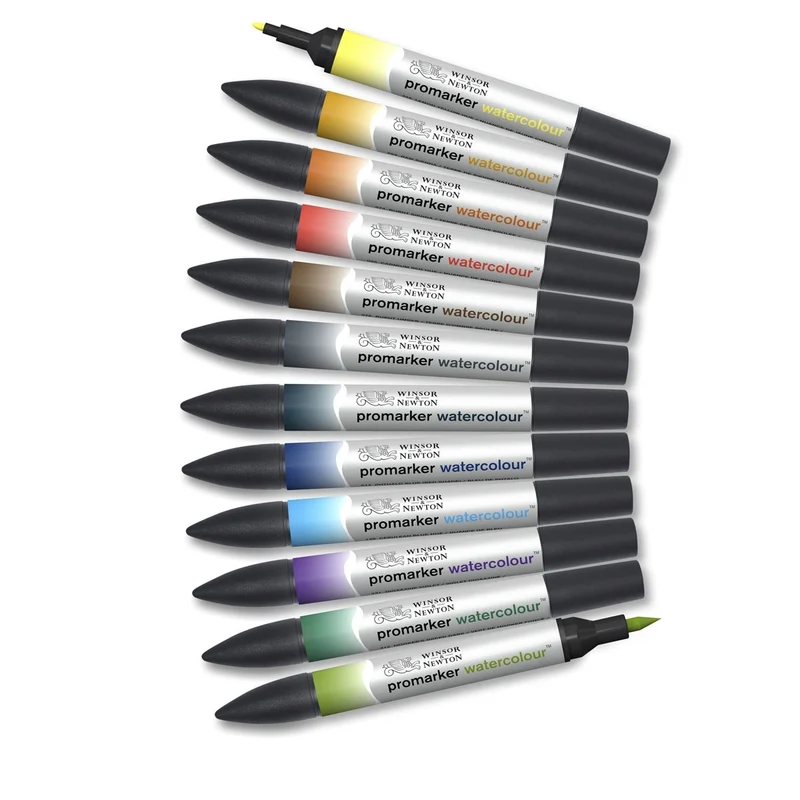 Winsor and Newton - Promarker Watercolour 12 Set Landscape Tones