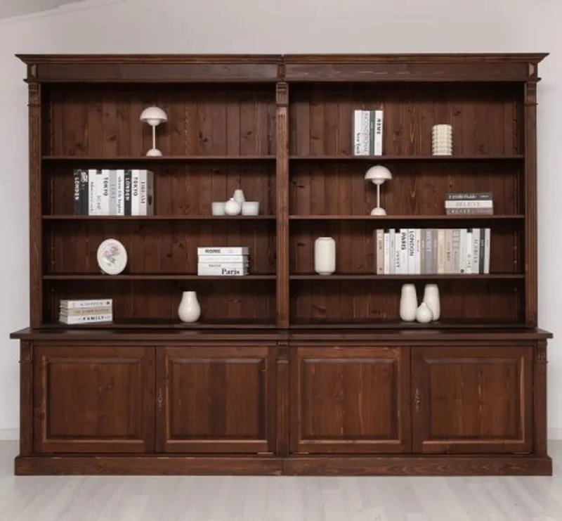 Casa Padrino Bücherregal im Landhausstil, 300 x 53 x 233 cm
