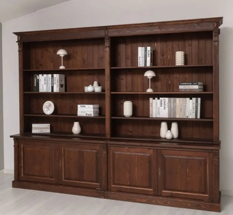 Casa Padrino Bücherregal im Landhausstil, 300 x 53 x 233 cm