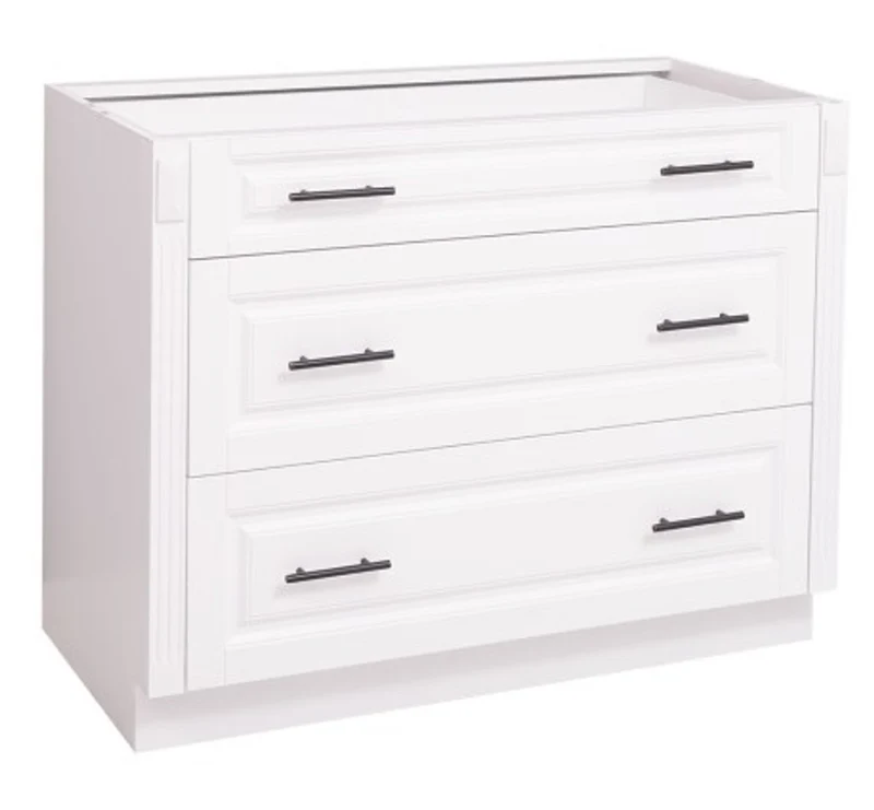 Casa Padrino Küchenschrank im Landhausstil mit 3 Schubladen, 110 x 58 x 85 cm
