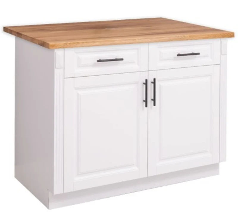 Casa Padrino Küchenschrank im Landhausstil mit 2 Türen und 2 Schubladen, 114 x 60 x 89 cm