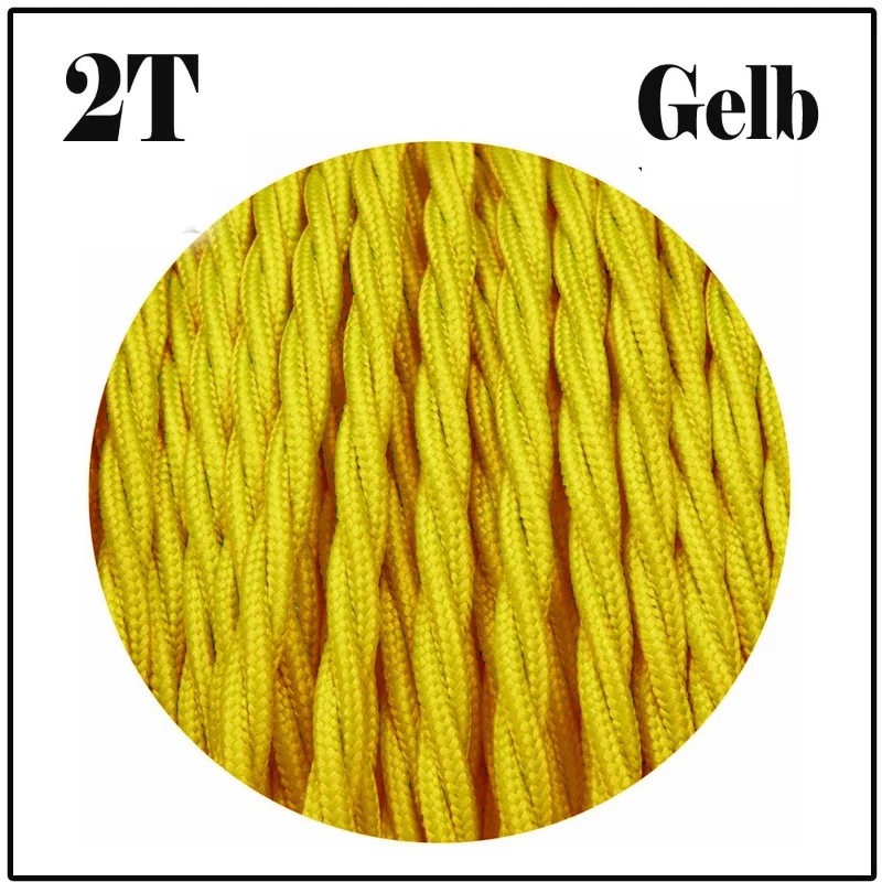 Gedrehtes 2 adriges Textilkabel ideal für Lampen ~1555