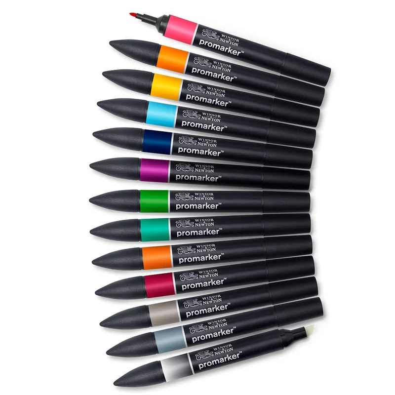 Winsor & Newton - ProMarker 12+1 Set Tattoo Tones