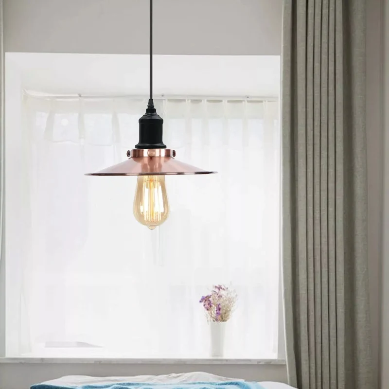 Deckenleuchten flach E27 LED als Pendel | Ø 22 cm~1817