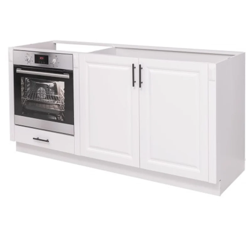 Casa Padrino Küchenschrank im Landhausstil mit 2 Türen und 1 Schublade, 175 x 58 x 85 cm