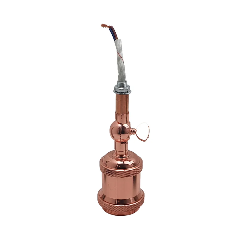 Rosegold E27 Fassung metall & kabel kaufen ~1806