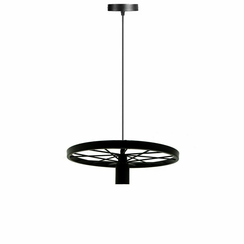 Rad Vintage Industrie Pendelleuchte | Schwarz | Ø 30 cm~1804