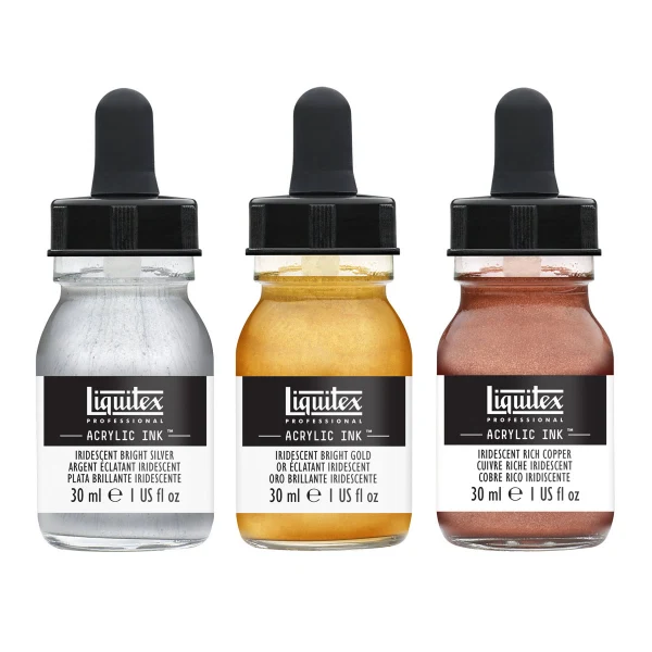 Liquitex - Professional Acrylic Ink Set - Iridescent 3 x 30ml