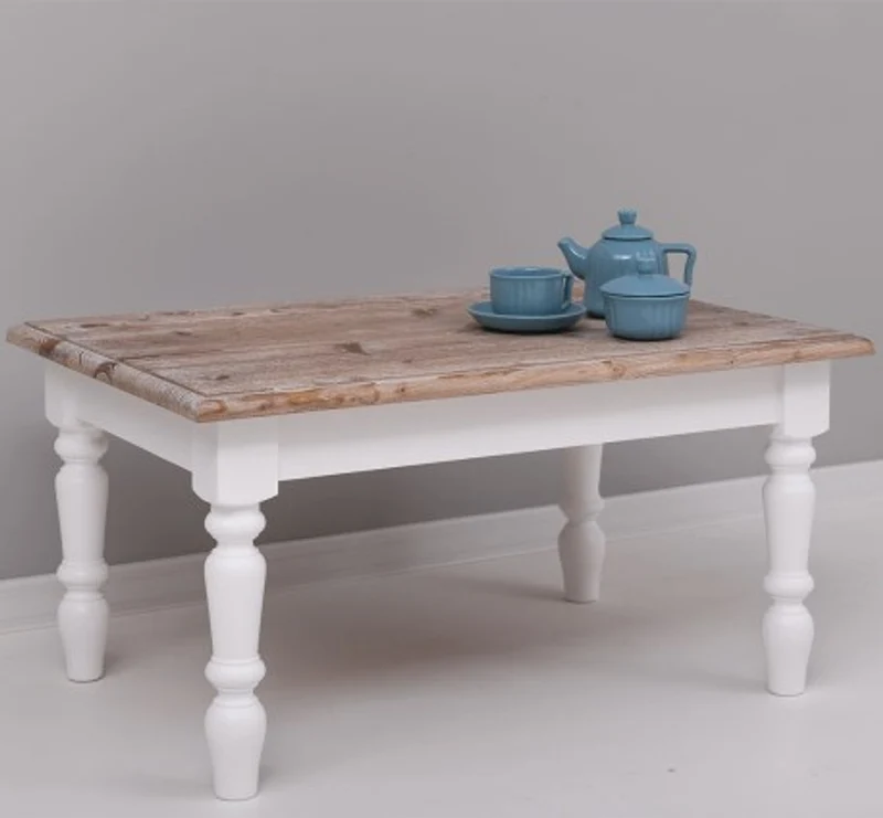 Casa Padrino Couchtisch im Landhausstil, 90 x 65 x 45 cm