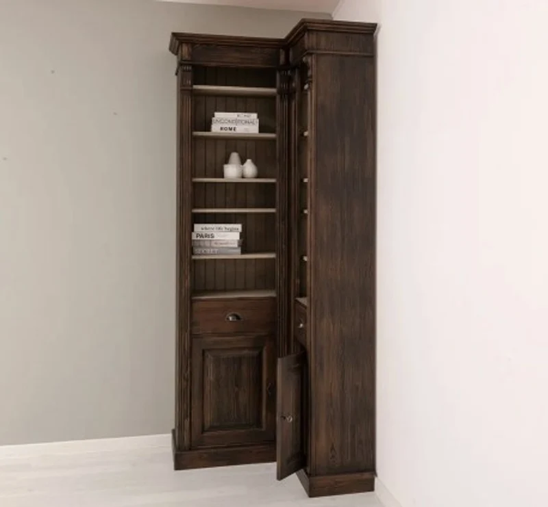 Casa Padrino Bücherregal im Landhausstil, 180 x 39 x 235 cm