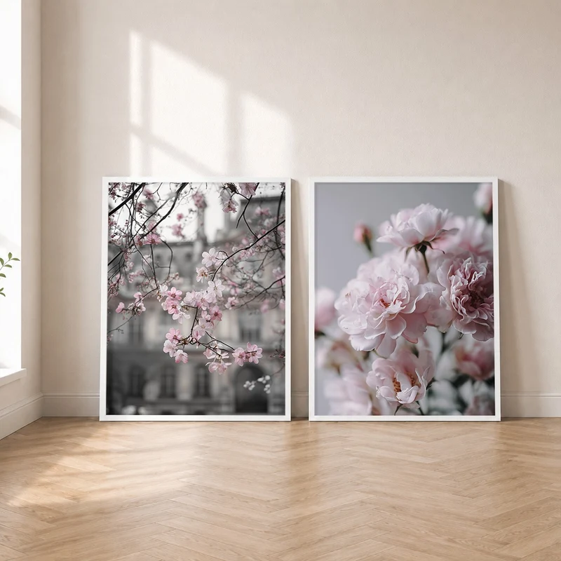Rosé Set – Blüten in Zartrosa