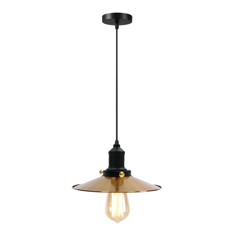 Pendelleuchte im Industrie-Stil mit E27– 95 cm Kabel – Metall & PVC~1517