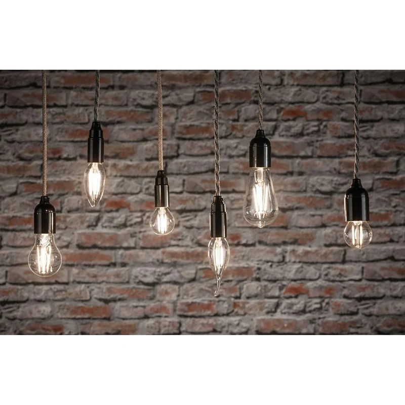 E27 9W Rundum LED Leuchtmittel 3er Bündel Filament 2700K Klar