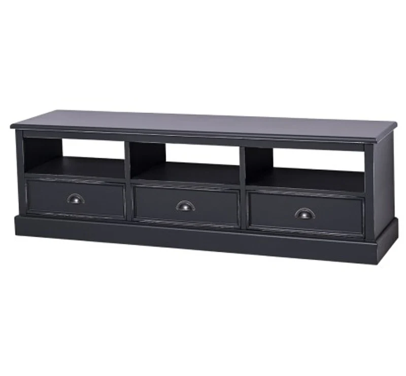 Casa Padrino TV Schrank im Landhausstil mit 3 Schubladen, 180 x 46 x 56 cm
