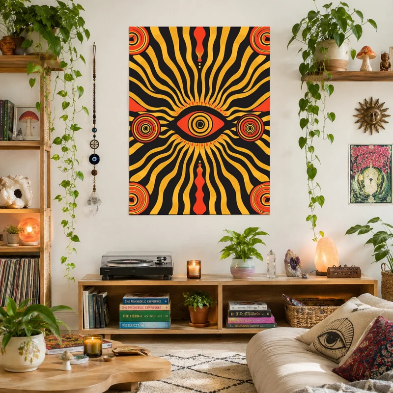 Allsehendes Auge psychedelisch Poster