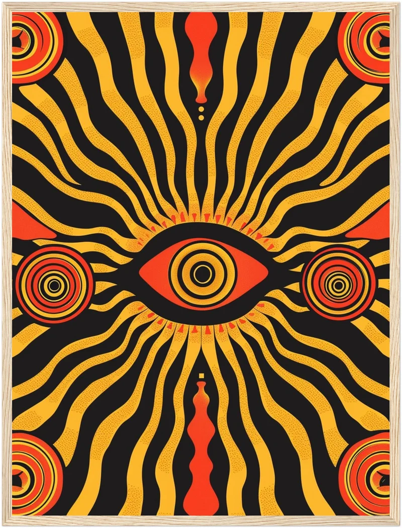 Allsehendes Auge psychedelisch Poster