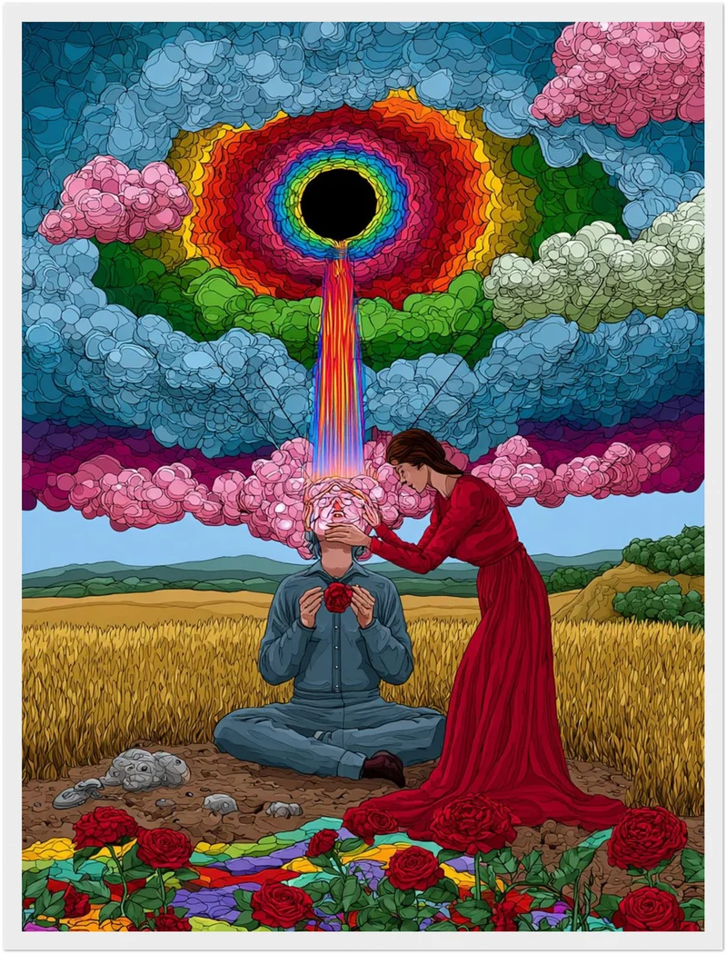 Regenbogen-Portal der Erkenntnis Poster