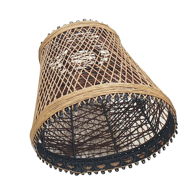 Nest Bird Cage Pendelleuchten Gewebter Rattan Creative Lamp Cage~1415