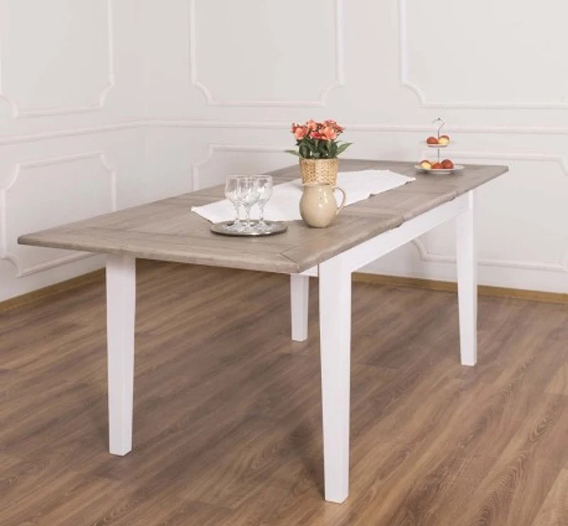 Casa Padrino Esstisch im Landhausstil mit Eichenholzplatte, 160 x 90 x 78 cm