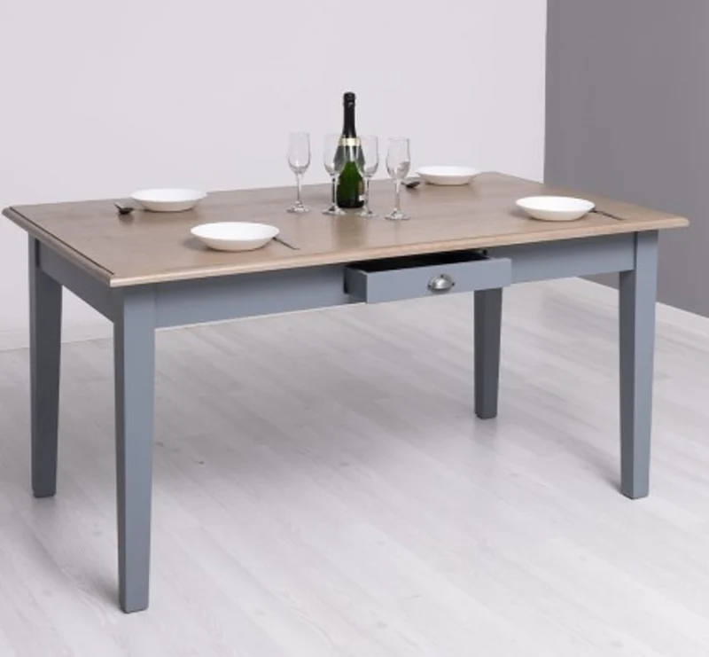 Casa Padrino Esstisch im Landhausstil mit Eichenholzplatte, 180 x 90 x 78 cm