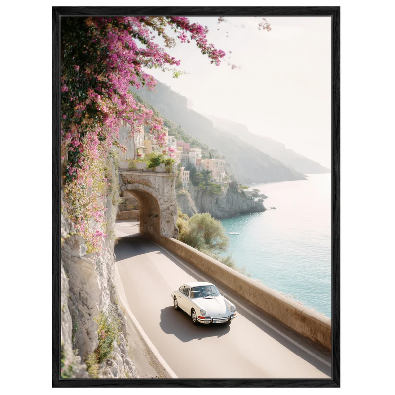 Amalfi Küstenstraße im Sommer Leinwand