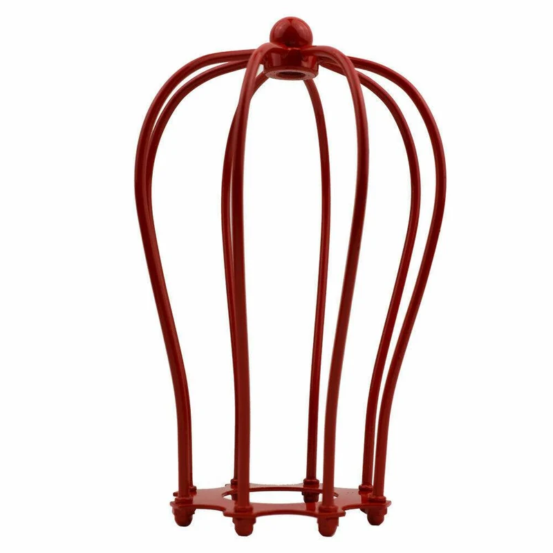 lampenschirm rustikal rot ballonform käfig ~1269