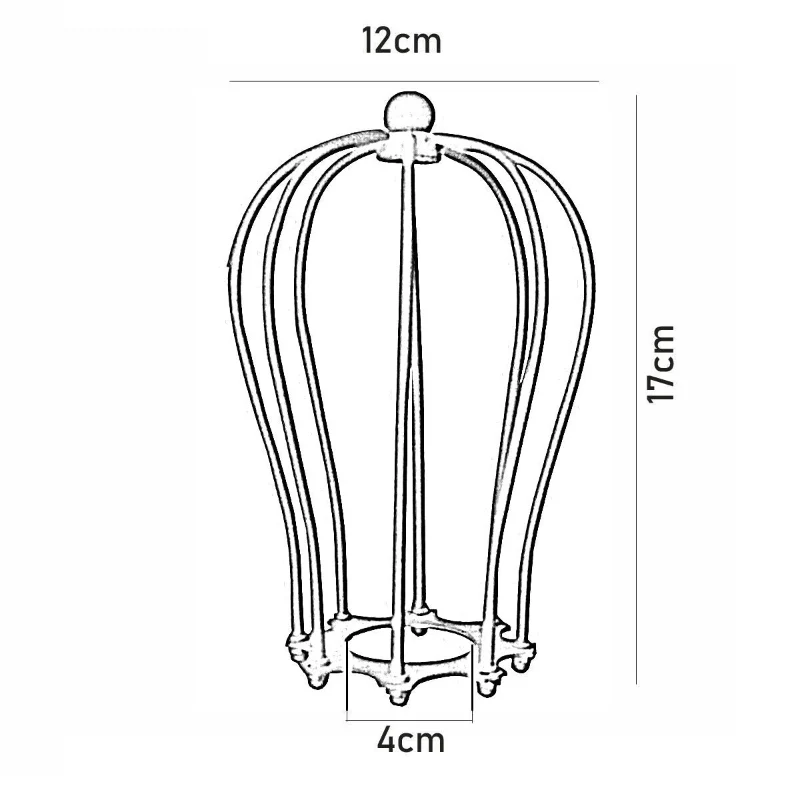 LEDSONE Draht Ballon Käfig Metall Lampenschirm Kupfer ~1268