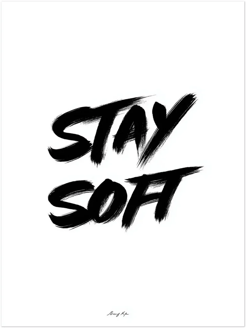 Stay Soft Leinwandbild