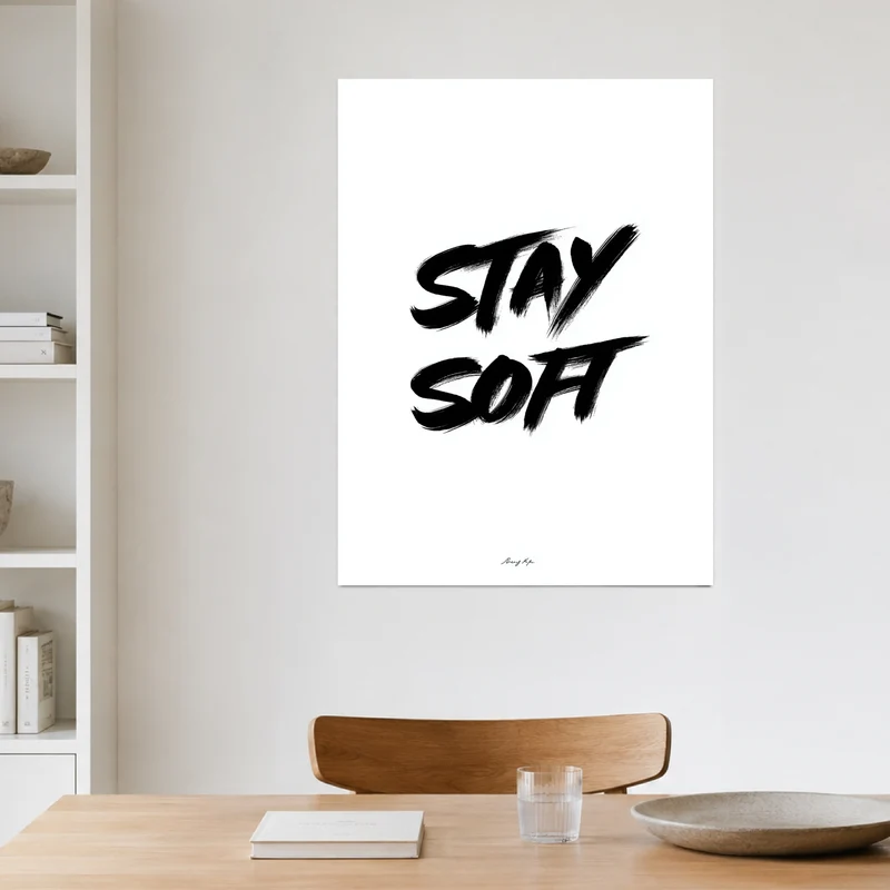 Stay Soft Leinwandbild