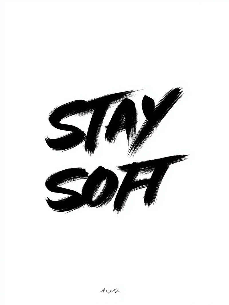 Stay Soft Poster