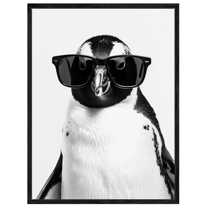 Pinguin mit Sonnenbrille Leinwand